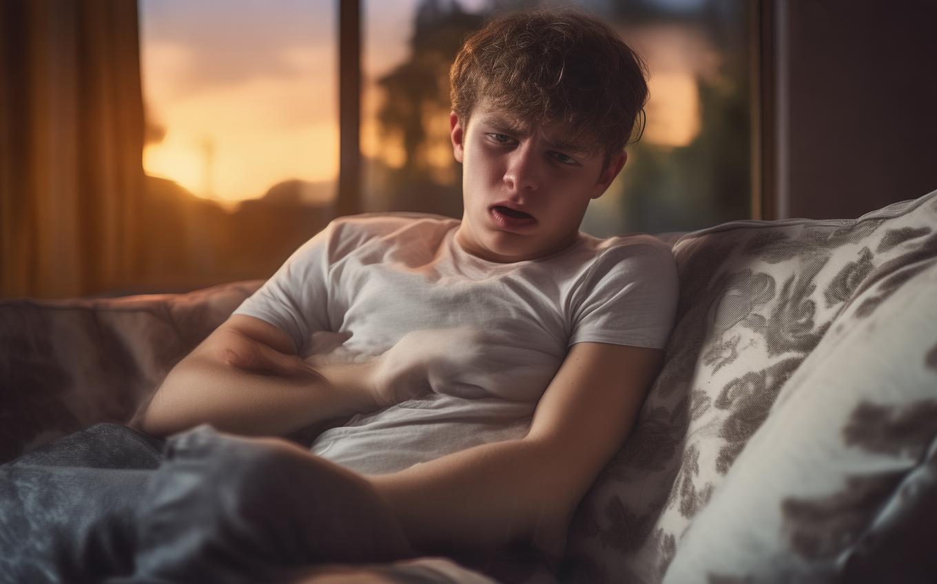 Learning Chinese Word: 肚子疼