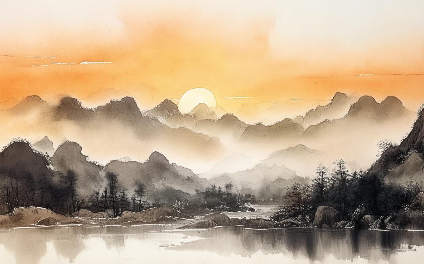 Analysis of a Classic Chinese Poem: 赋得白日半西山