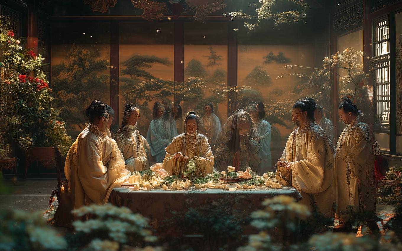 Analysis of a Classic Chinese Poem: 奉和圣制立春日侍宴内殿出翦彩花应制