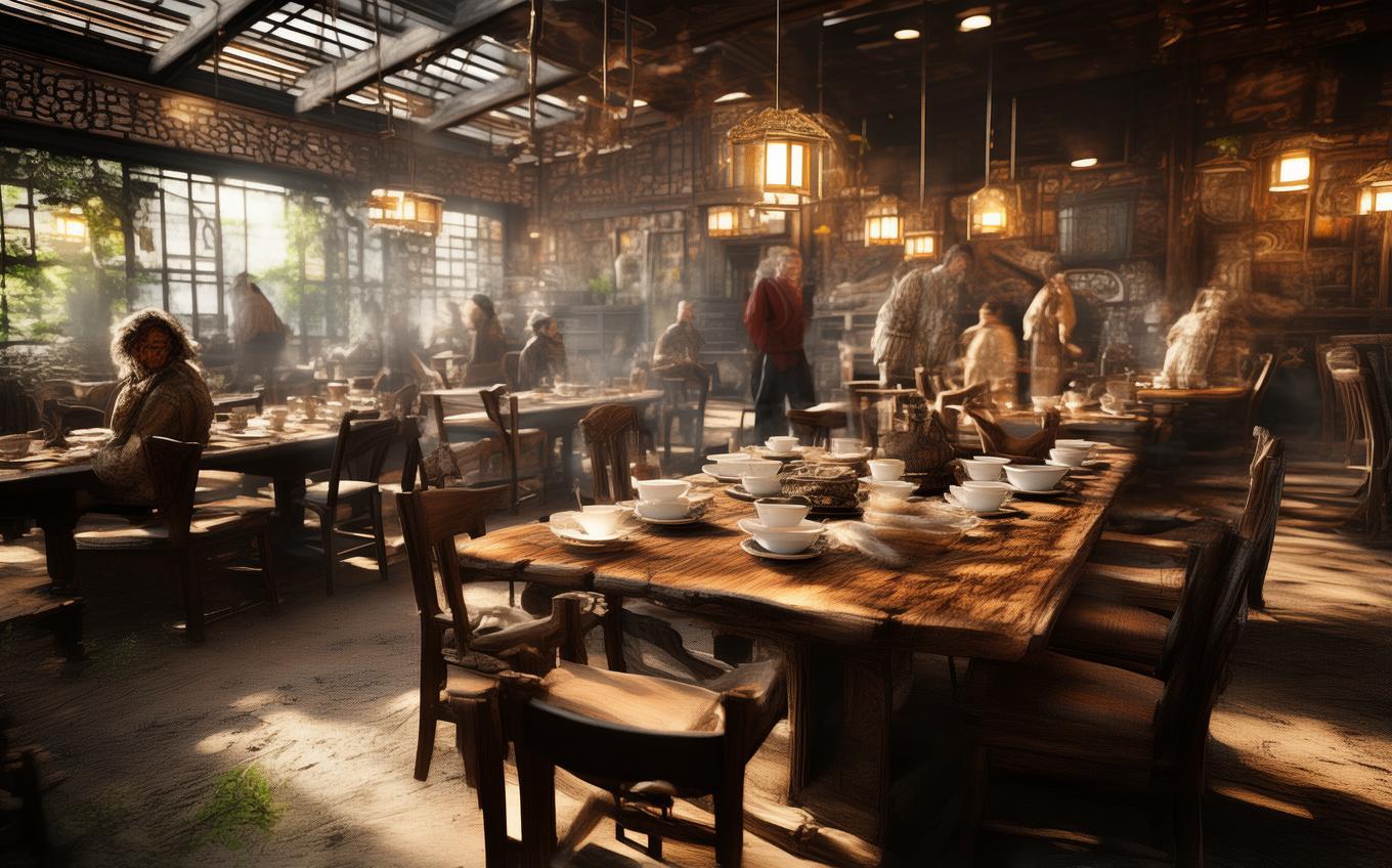 Learning Chinese Word: 茶馆儿