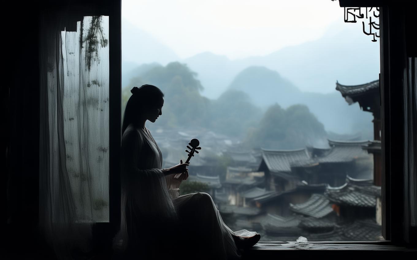 Analysis of "听邻人琵琶" by 陈叔达 - Classical Chinese Poetry