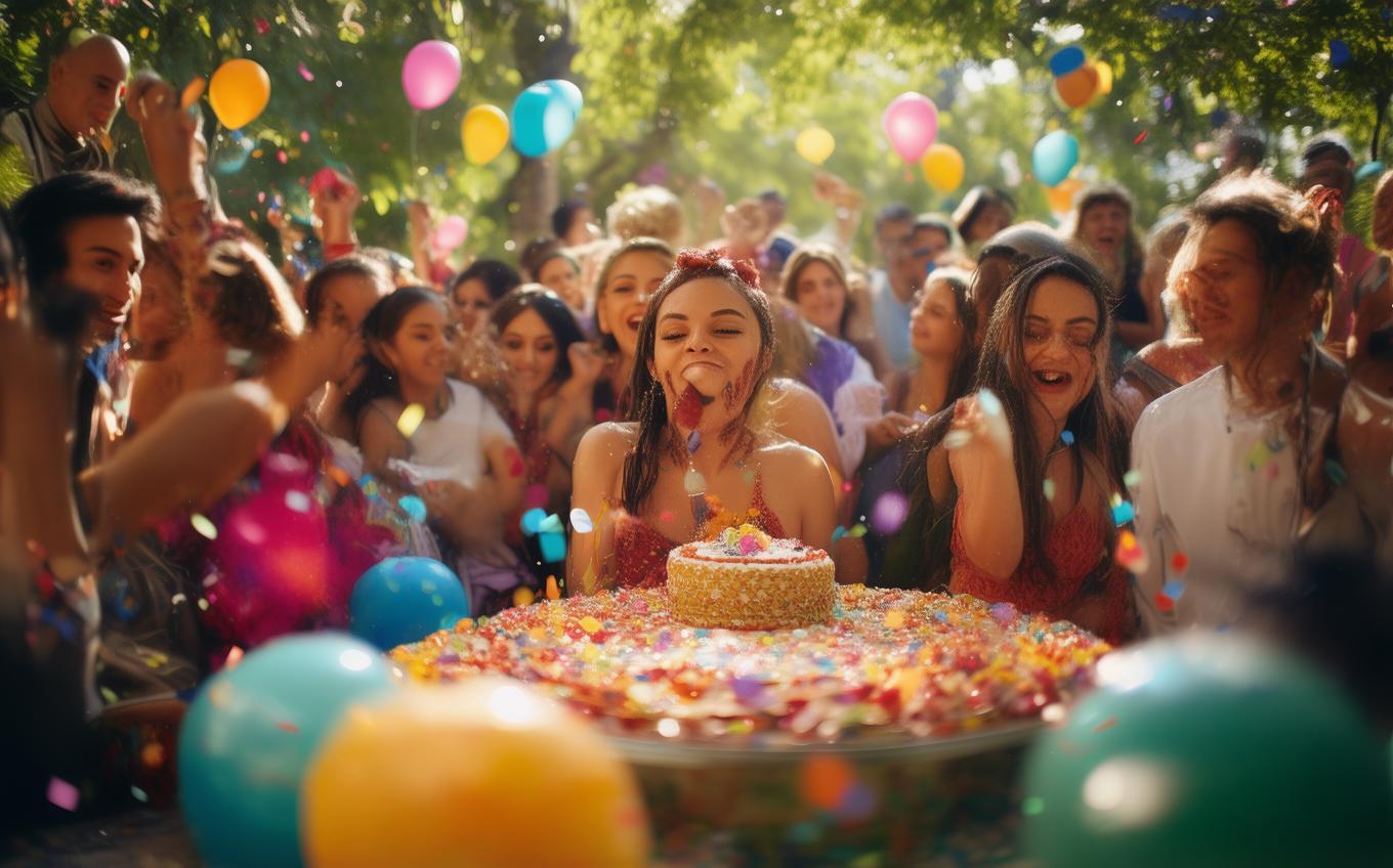 Learning Chinese Word: 庆祝