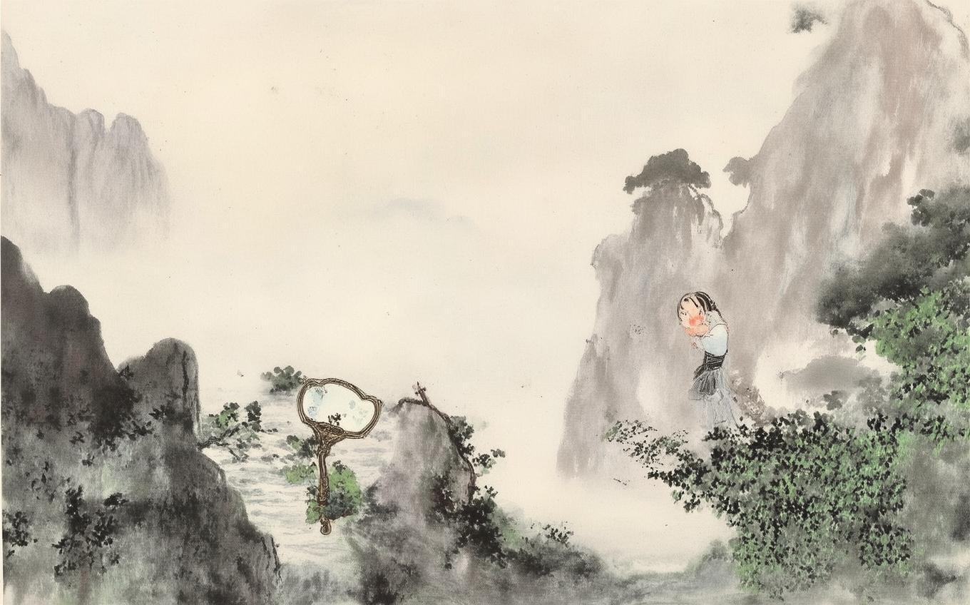 Learning Chinese Word: 无题·八岁偷照镜